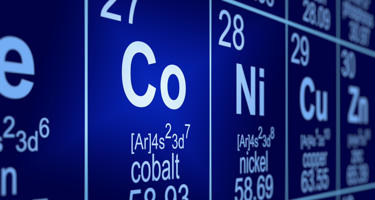 Image tableau periodique cobalt nickel